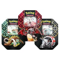Alle 3 Karmesin & Purpur Paldeas Schicksale Tin Boxen...