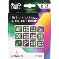 Galaxy Series - Aurora - D6 Dice Set 16 mm (12 pcs)