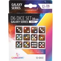 Galaxy Series - Mars - D6 Dice Set 16 mm (12 pcs)