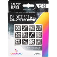 Galaxy Series - Moon - D6 Dice Set 16 mm (12 pcs)
