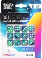 Galaxy Series - Neptune - D6 Dice Set 16 mm (12 pcs)