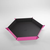 Magnetic Dice Tray Hexagonal Black/Pink -...